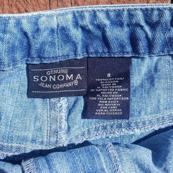 Vintage long denim Prairie jean skirt 8 80s 90s - Picture 10 of 12